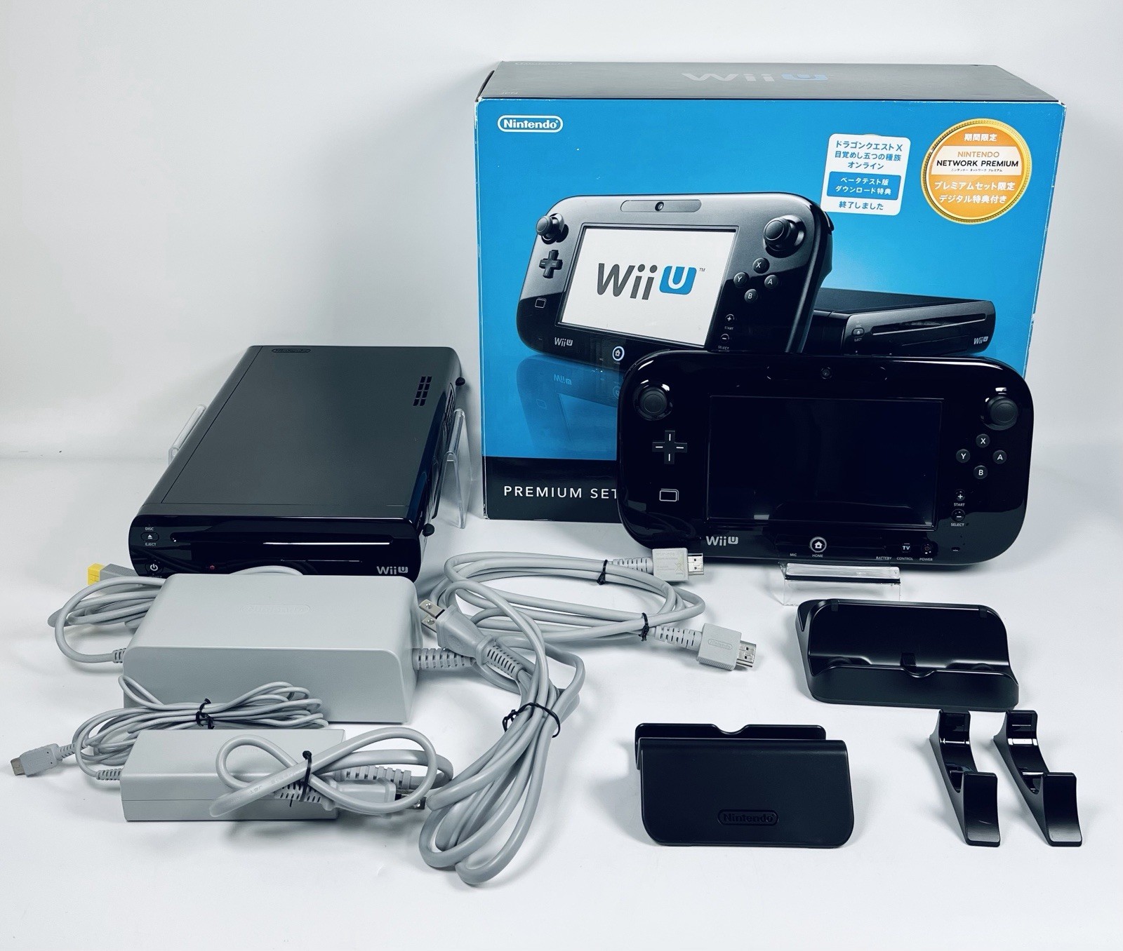 Nintendo Wii U Premium Black 32GB WUP-101 Japan | Tested Ready to Play　JAPAN