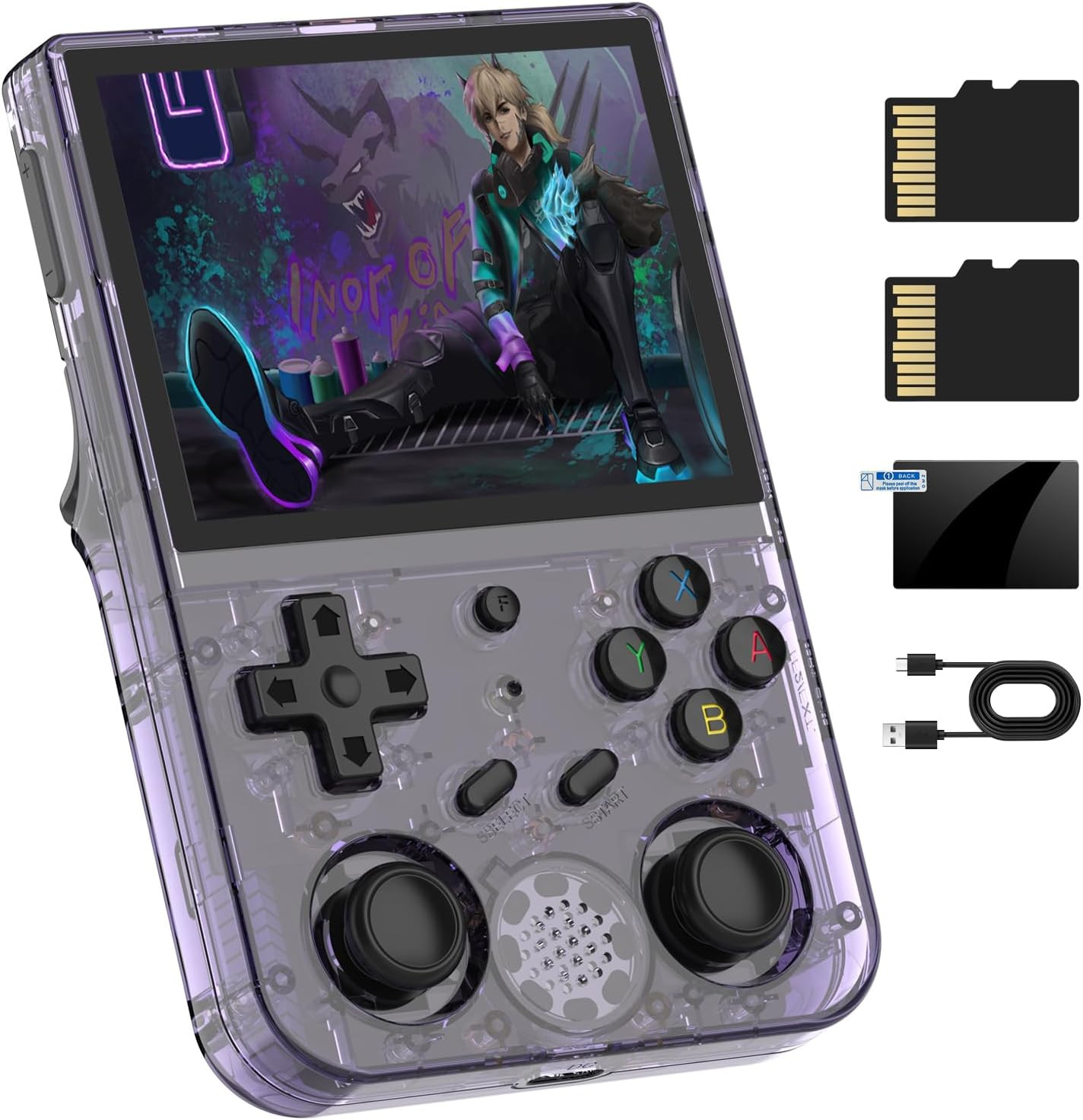Consola juegos retro rg353v pantalla ips 3 5 android 11 linux 64g 4450 juegos
