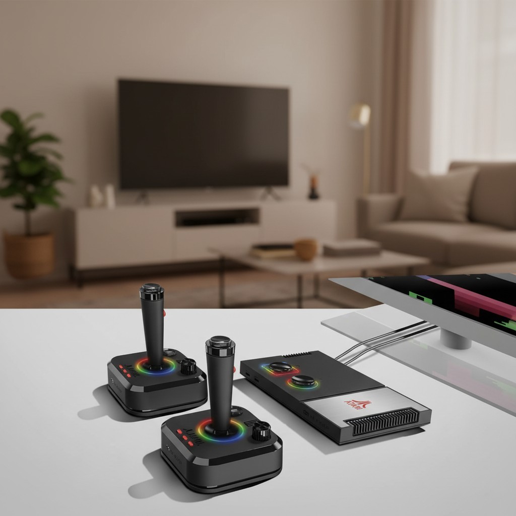 Retro Gaming System with 200+ Games, HDMI Connection, and Two Wireless Joysticks