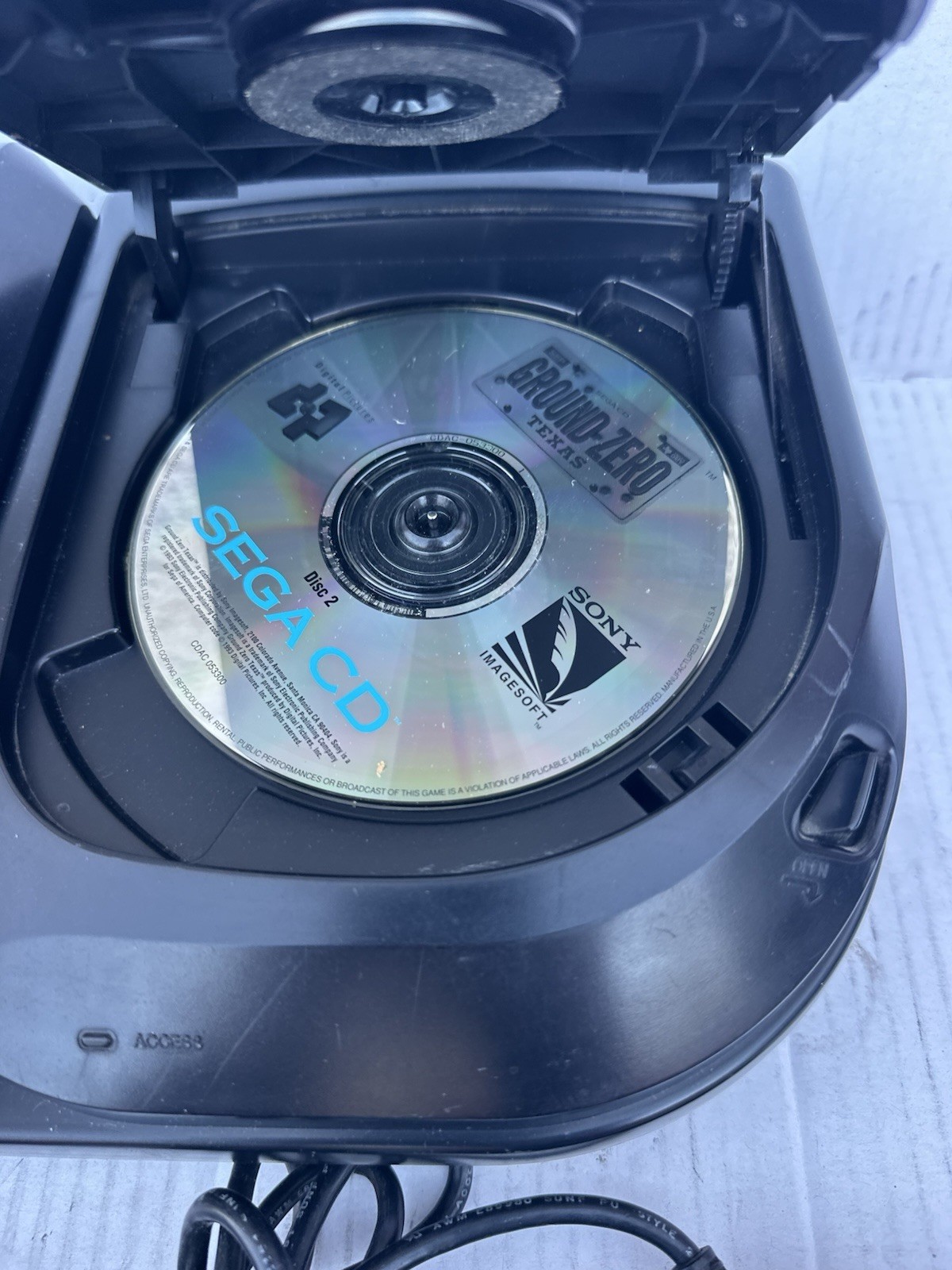 Sega CD Model 2 II Console Genesis Bundle Consoles w Controller – Working