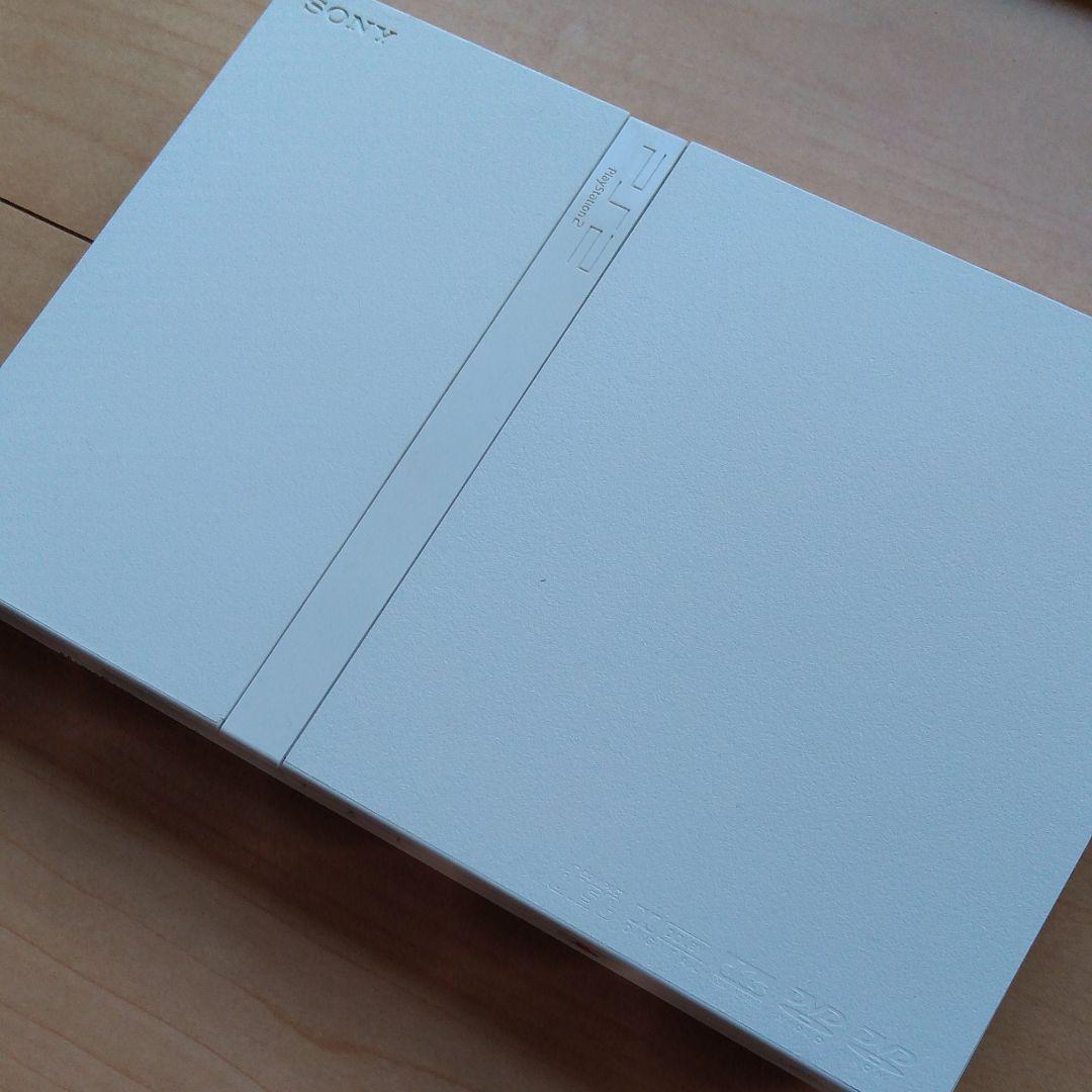 PS2 Slim Console System Ceramic White Controller SCPH-75000 Playstation 2 SONY