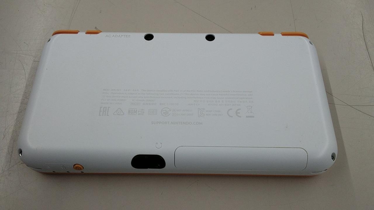 New Nintendo 2DS XL LL White Orange Console Box Stylus Japan Ver NTSC-J
