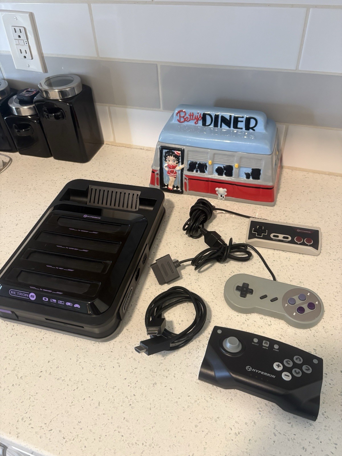 Hyperkin Retron 5 Console Controllers HDMI Tested And Working Fine No Power Cord