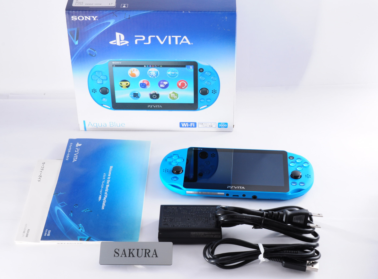 SONY PS Vita PCH-2000 Console Near Mint Bule in Box Tested From Japan #25071703