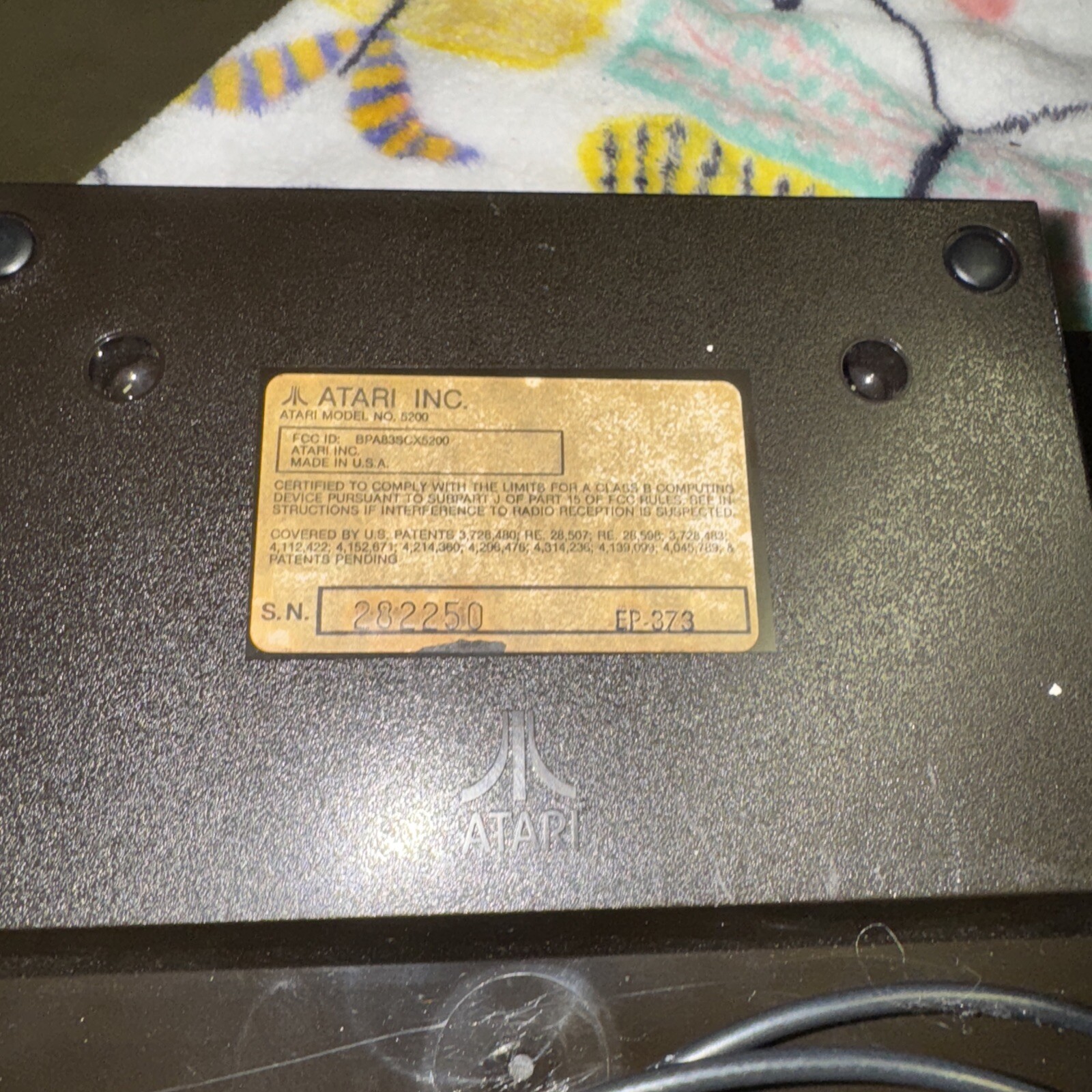 Atari 5200 Console Only AS IS – UNTESTED! With 2 Controller