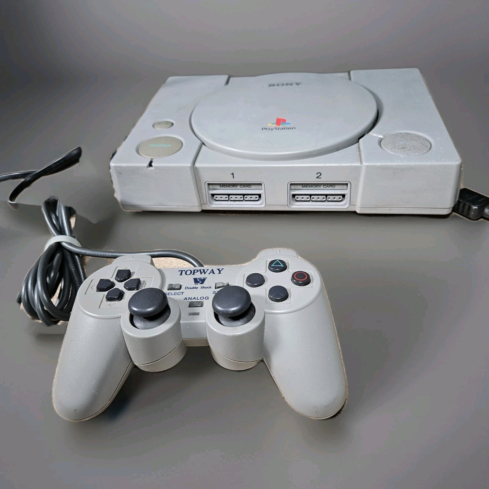 Sony Playstation 1 SCPH-7001 Console Double Shock Game System Tested Works PS1