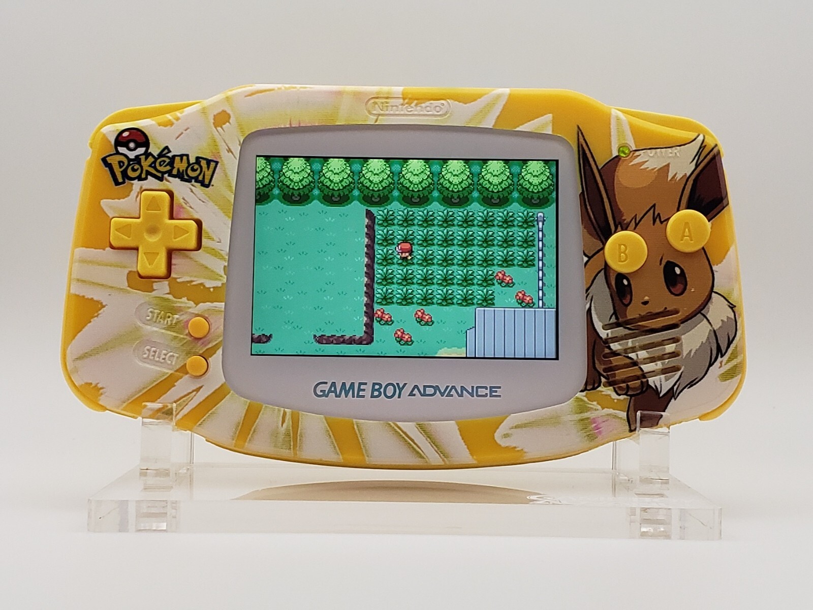 Eevee Game Boy Advance Funnyplaying Backlit IPS Screen Pokemon Theme