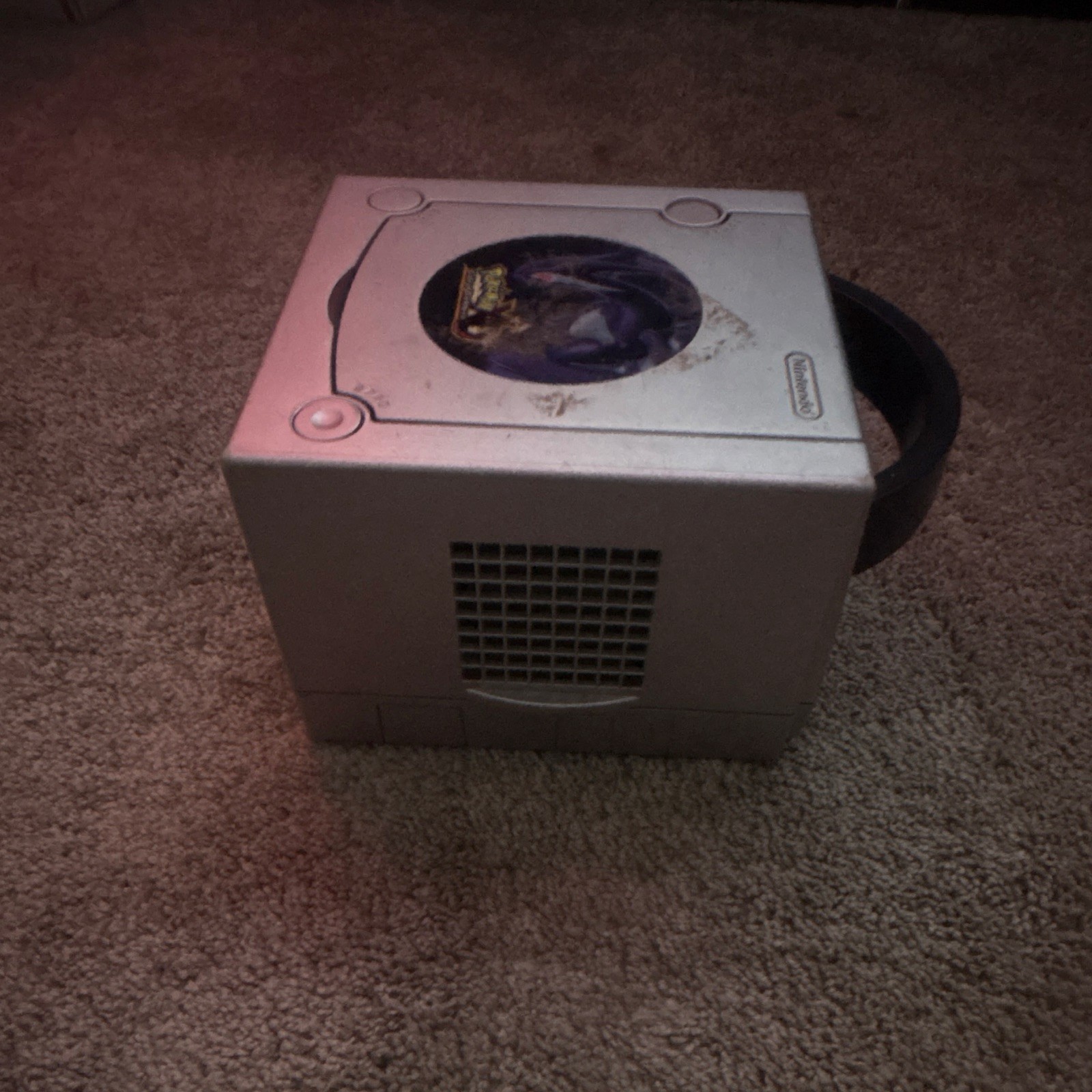 Nintendo GameCube Silver Console DOL-001 NTSC-U/C w/ Controller Carry Handle