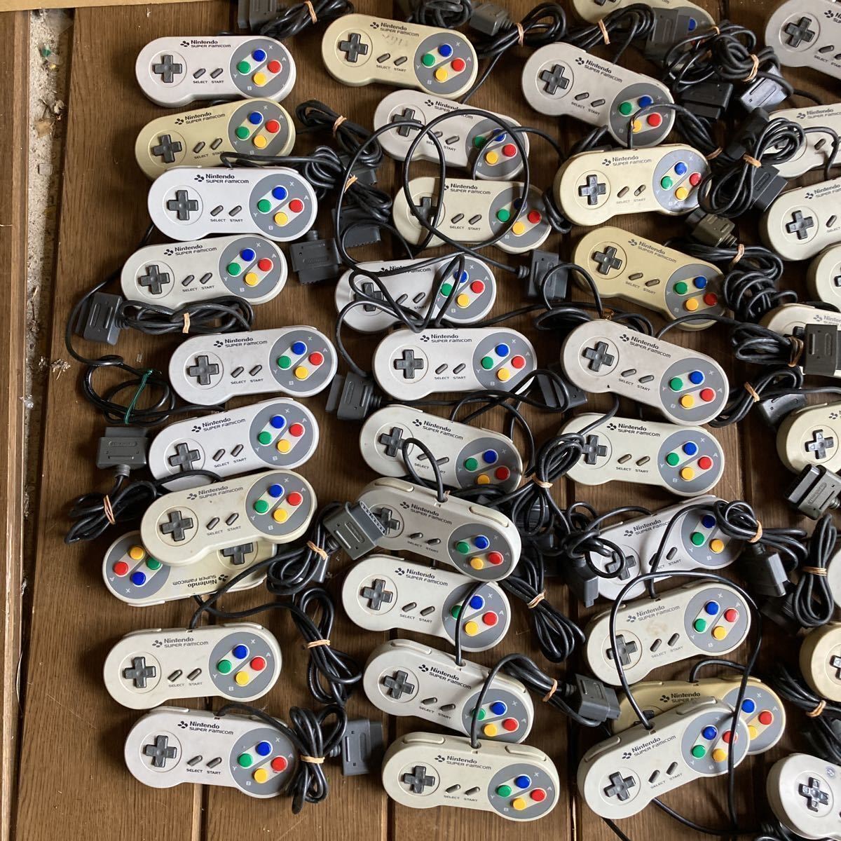 Nintendo Super Famicom SNES controllers Lot of 50 Genuine product USED