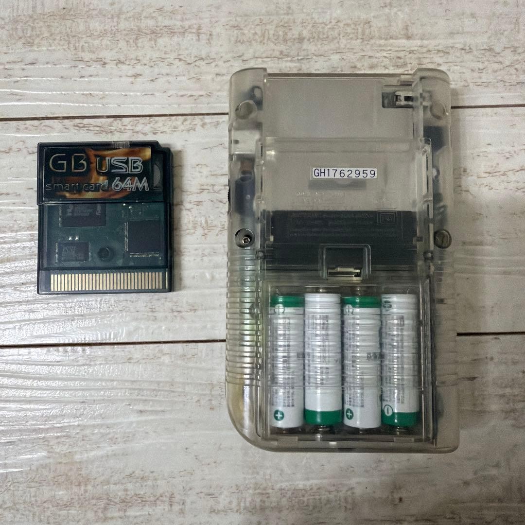 Game Boy Clear Case + GB USB 64MB Smart Card – Used