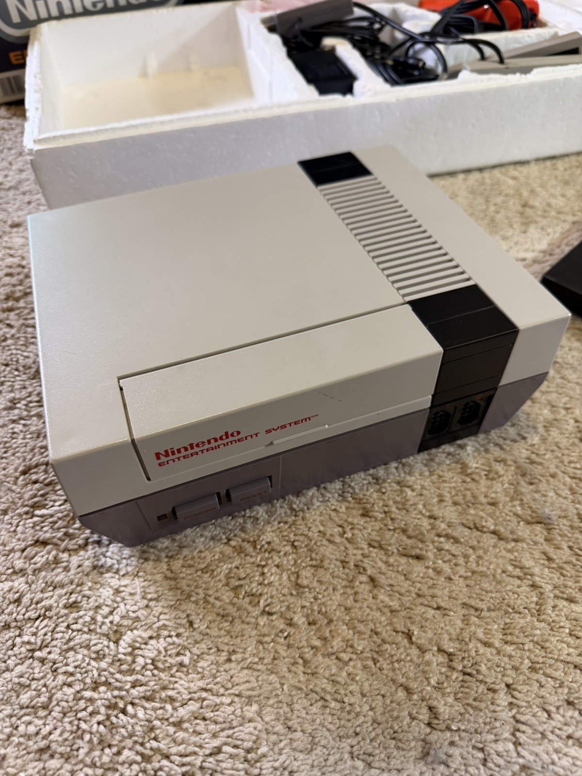 Original Nintendo NES Action Set CIB Complete Orange Zapper Manuals Super Mario