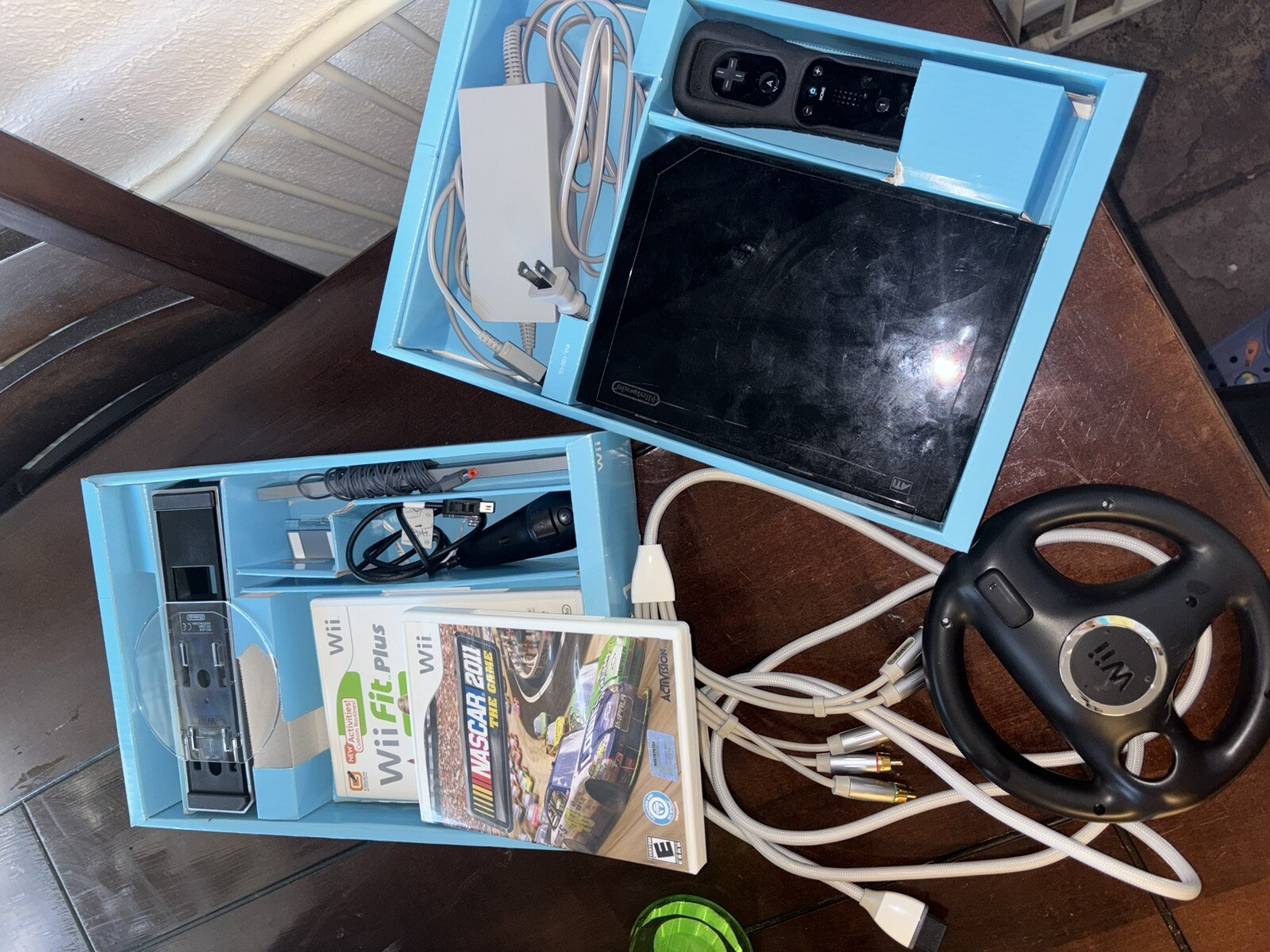 Nintendo Wii Video Game System Console Bundle With WII Fit Plus, Games, And More