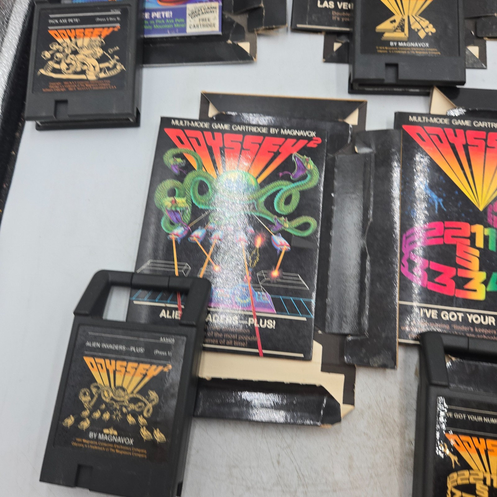 Untested Magnavox Odyssey 2 Console Boxed w Controllers, Manuals & 6 Games