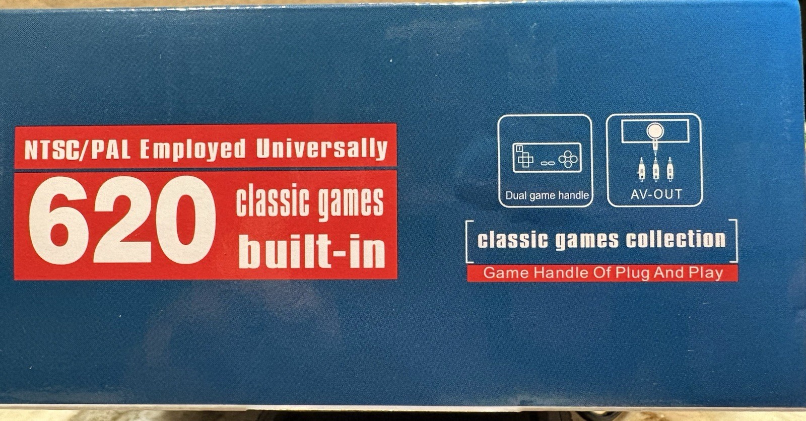 Mini Game Anniversary Edition NES Console 620 Built-In Games Plug & Play AV 2Pad
