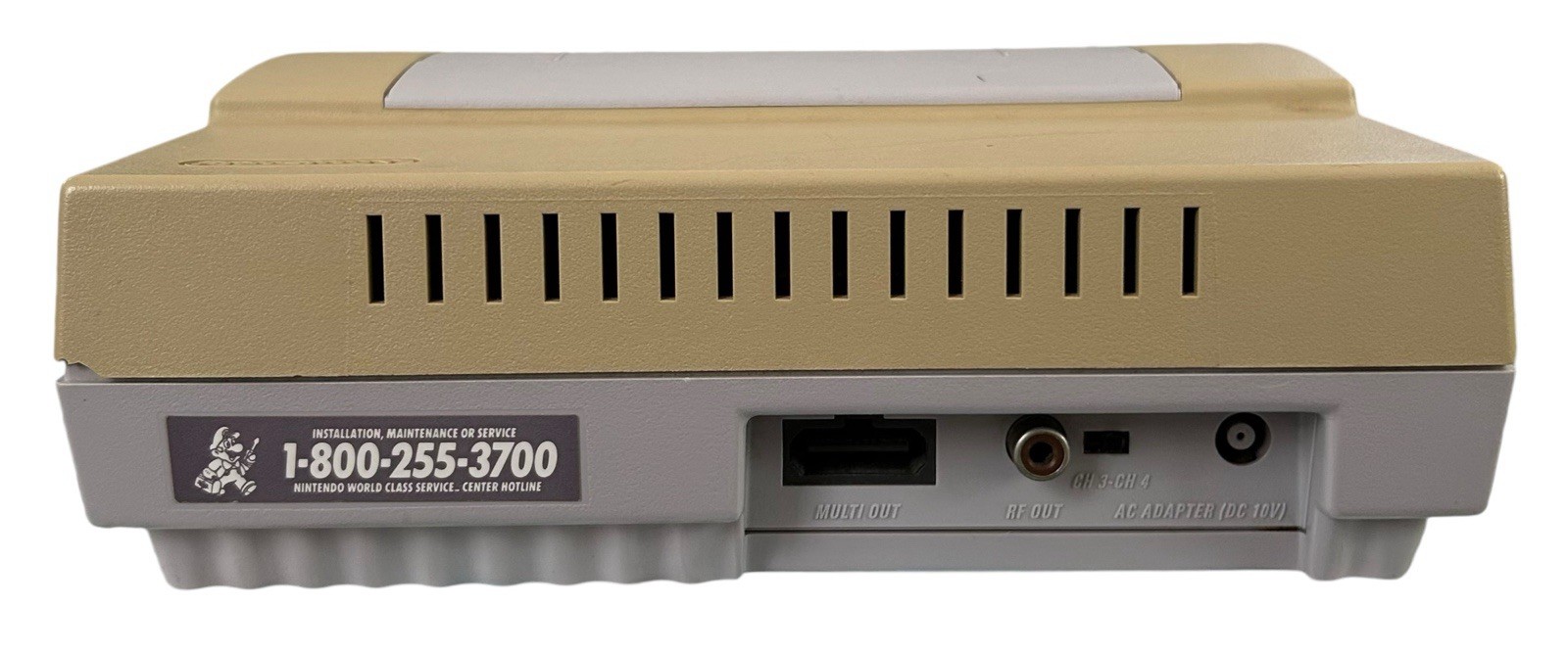 Super NES Control Deck SNS-001 – Gray + 2 OEM Controllers, Power Supply, & AV