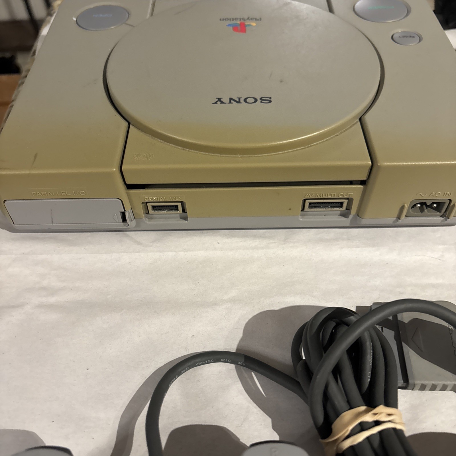 Sony PlayStation 1 PS1 Console Bundle with 2 Oem Controller & Cords Tested Games