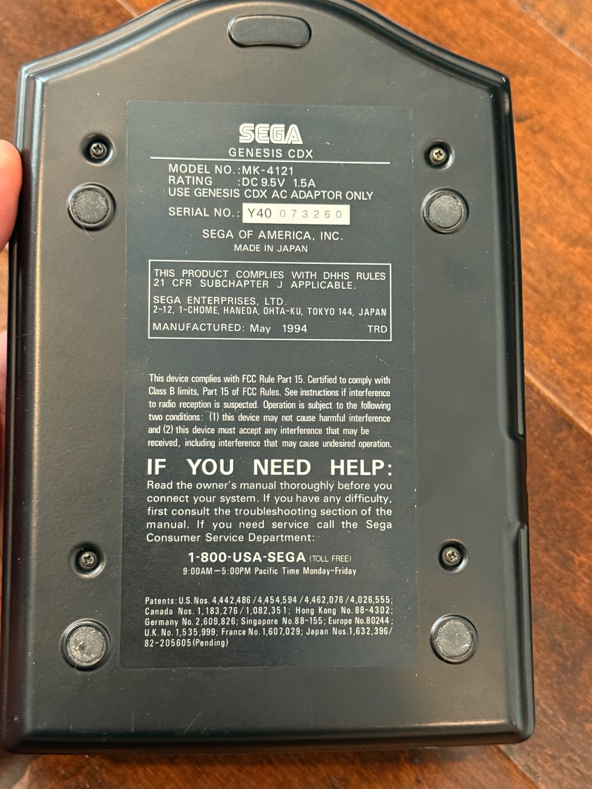 Sega Genesis CDX Console Great Shape with 6 button controller