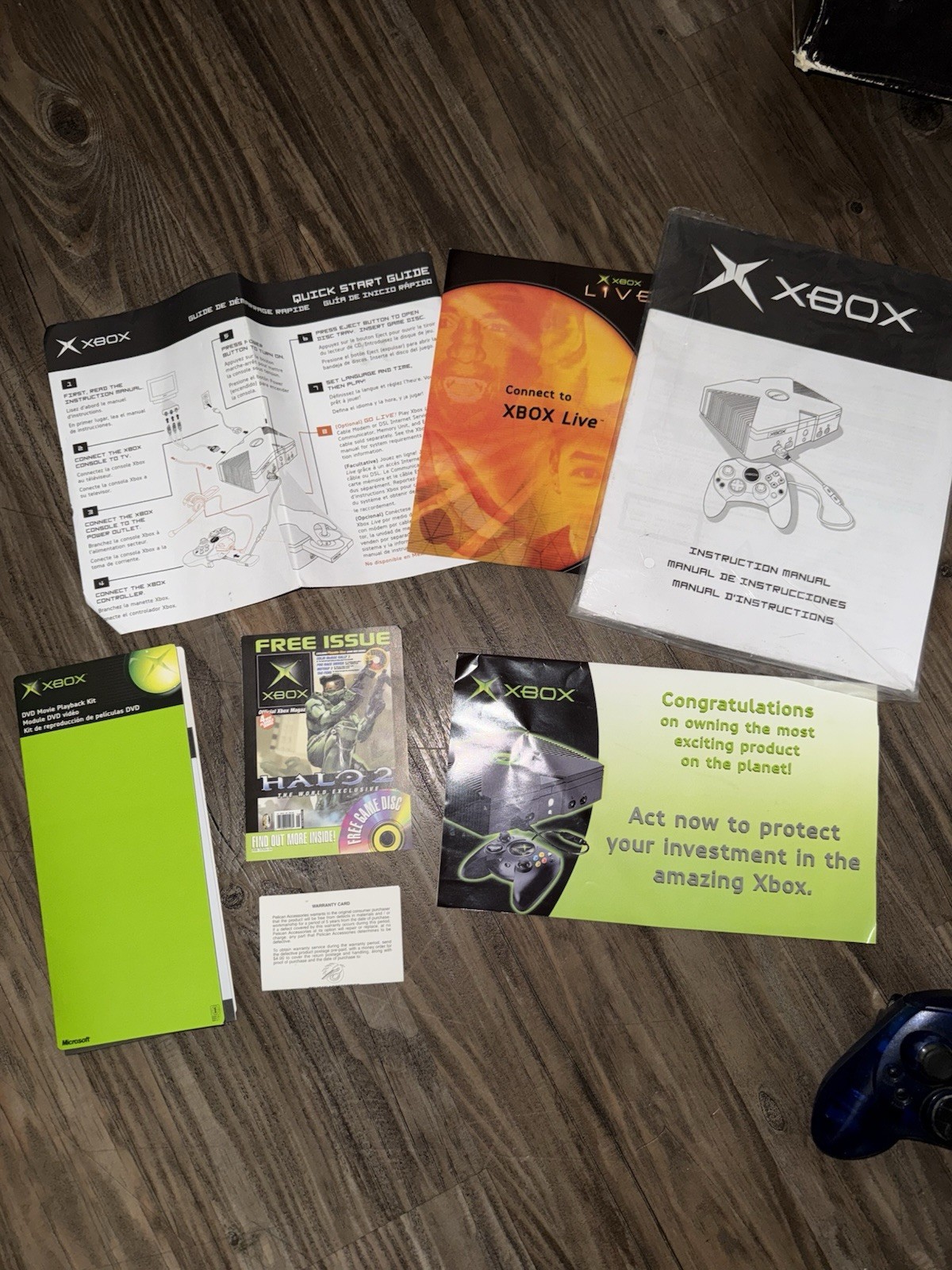 XBOX Microsoft Console-Manuals-Box-Controller 2004