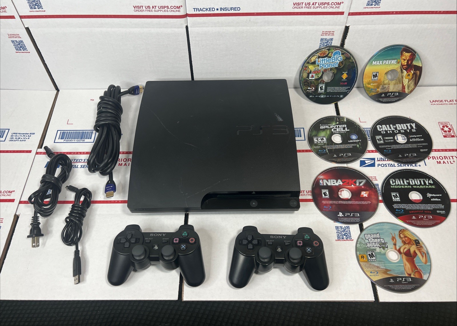 Sony PlayStation 3 Slim 160GB PS3 BUNDLE + Games SAME DAY SHIP – WARRANTY —
