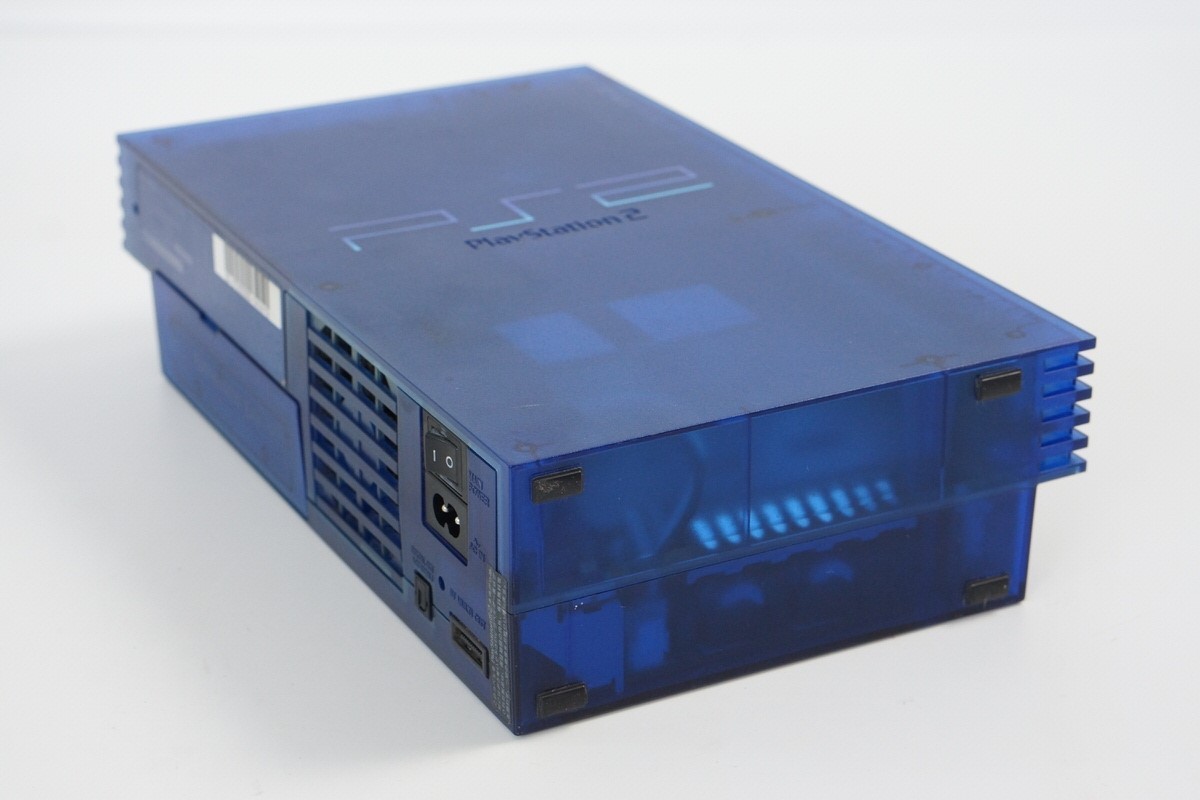 PS2 OCEAN BLUE Console System Made in Japan SCPH-37000 L NTSC-J Playstation 2 12