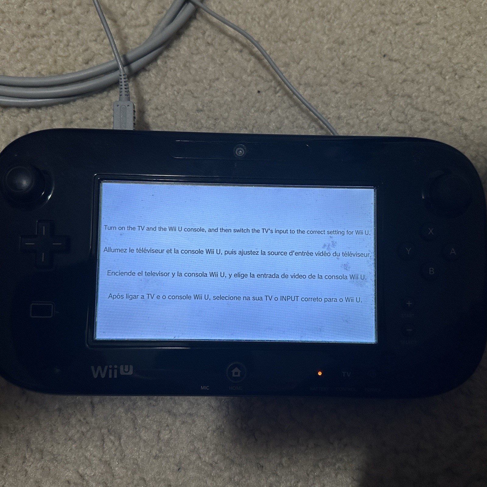 Nintendo Wii U 32GB Bundle Includes Gamepad, Cables, Controller, Games