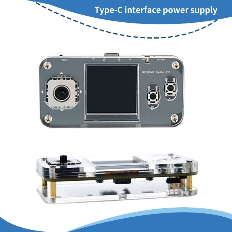 For RP2040 Small Game Console Board 1.54Inch LCD Screen For RP2040 Powerful