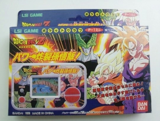 Vintage 1995 Bandai Dragon Ball Z Pocket Club P-1 Mini Cell vs Gohan LSI Game