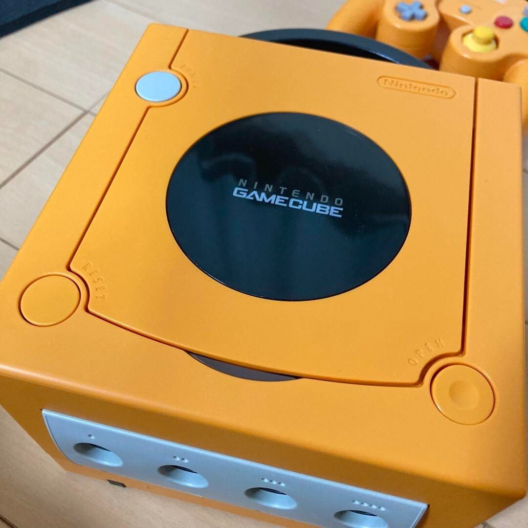 Nintendo Gamecube Orange Console Enjoy DOL-001 JP For Japan Game GC System 3052