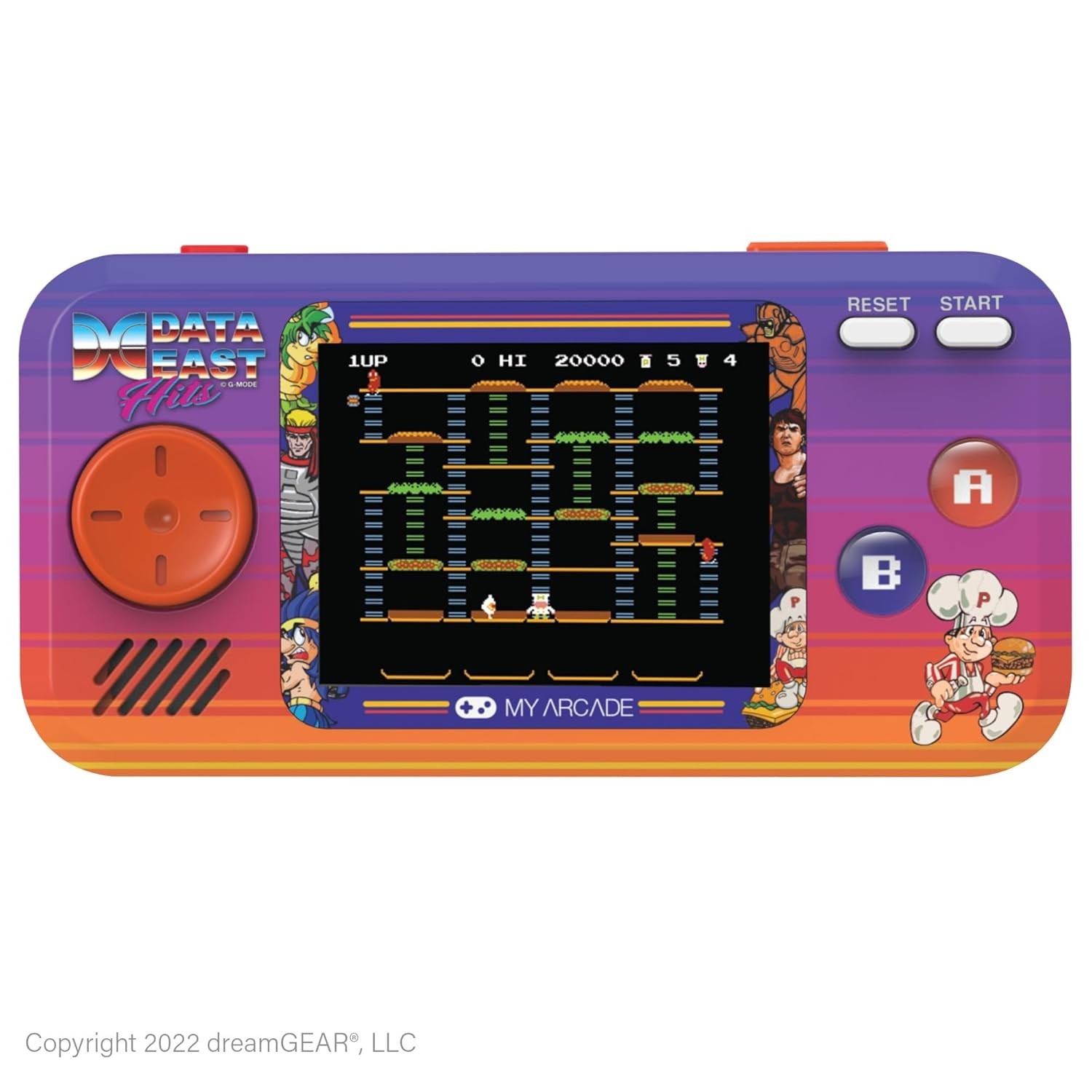 Data East Pocket Player: Portable Gaming System with 308 Preloaded Retro Game…