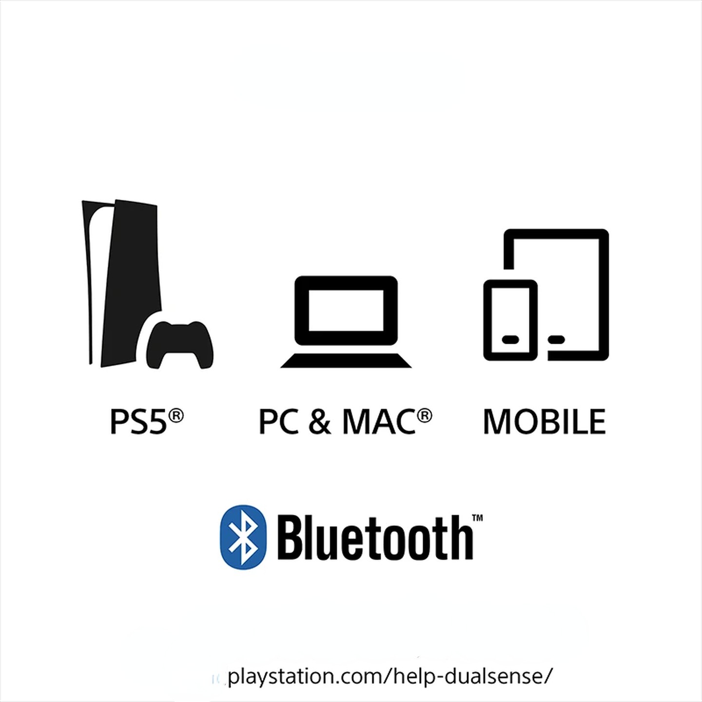 Sony PS5 DualSense Wireless Controller White Genuine Brand New Bluetooth