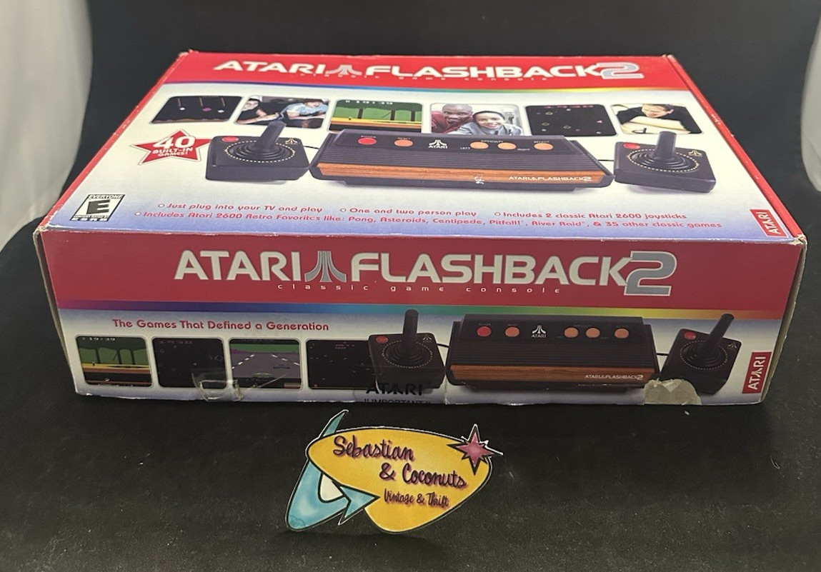 Atari Flashback 2 Console System Complete New in Open Box with 40 Games