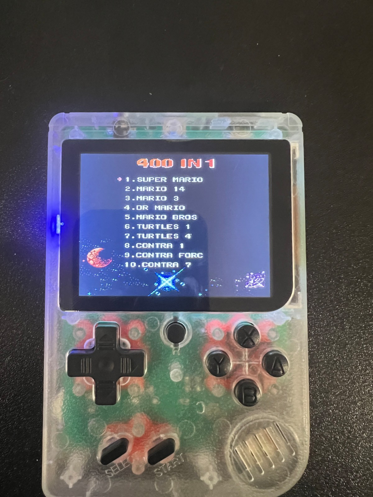 Game Box – Hand Held RetroGame System, Clear 400 Games In 1 Brand new FREE SHIP