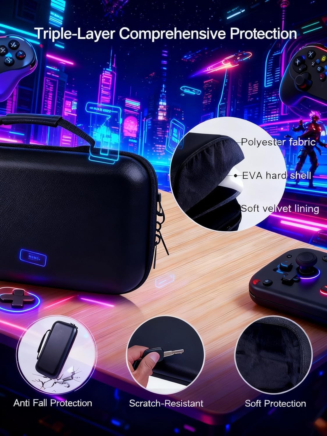 Hard Shell Travel Case for Steam Deck & OLED – Stylish and Protective