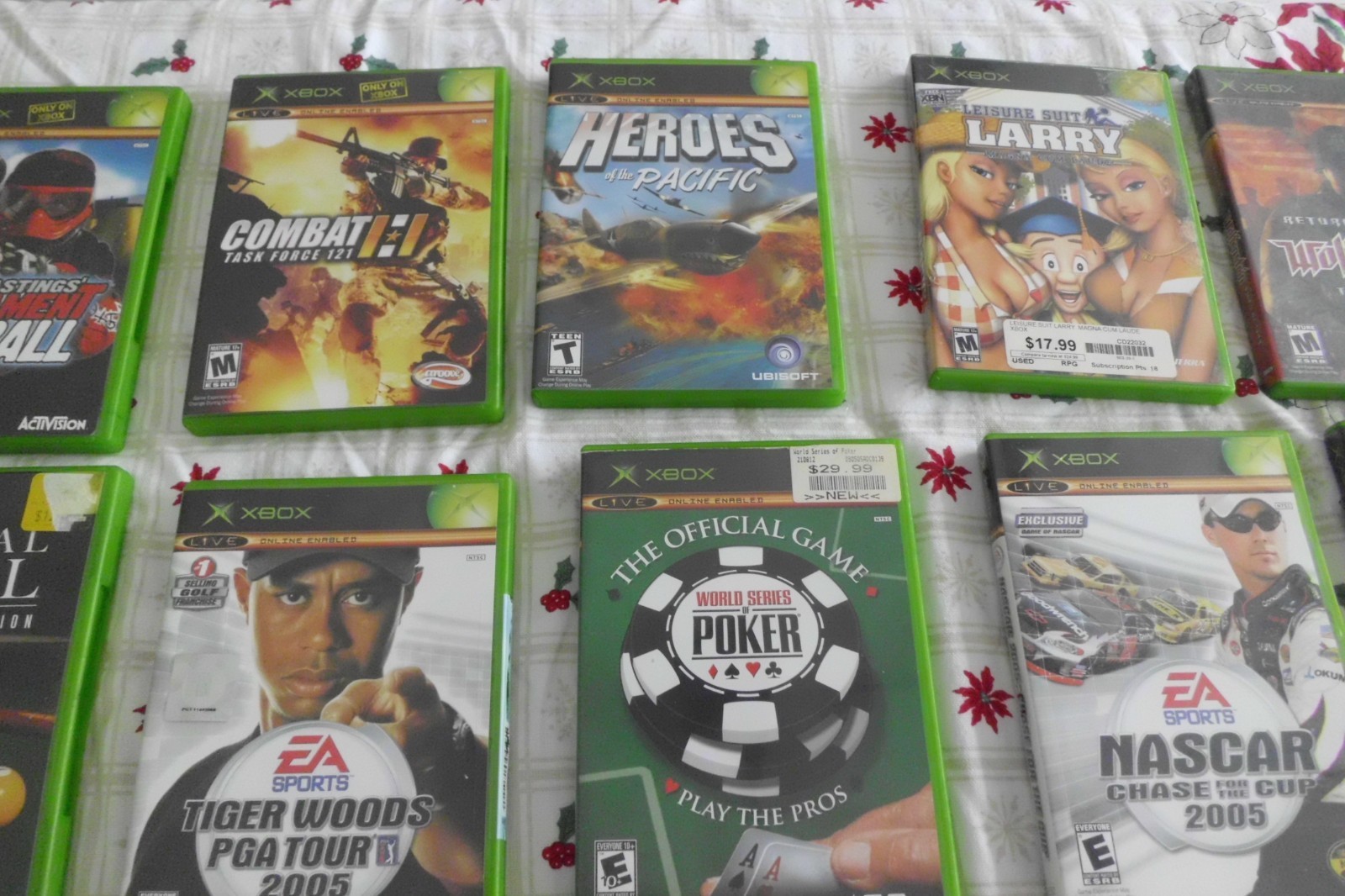 Microsoft Xbox Console with 26+ Games and 2 Controllers. One wireless