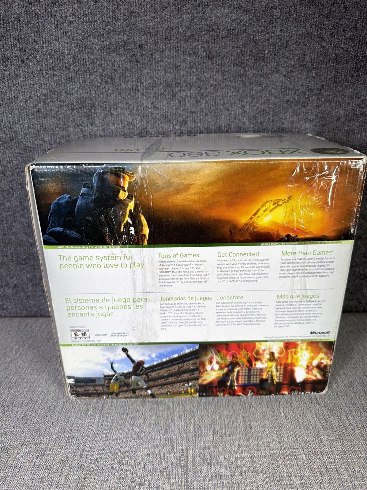 Microsoft Xbox 360 Pro 20GB Console Bundle HDMI Falcon 2007 w/ 2 Controllers