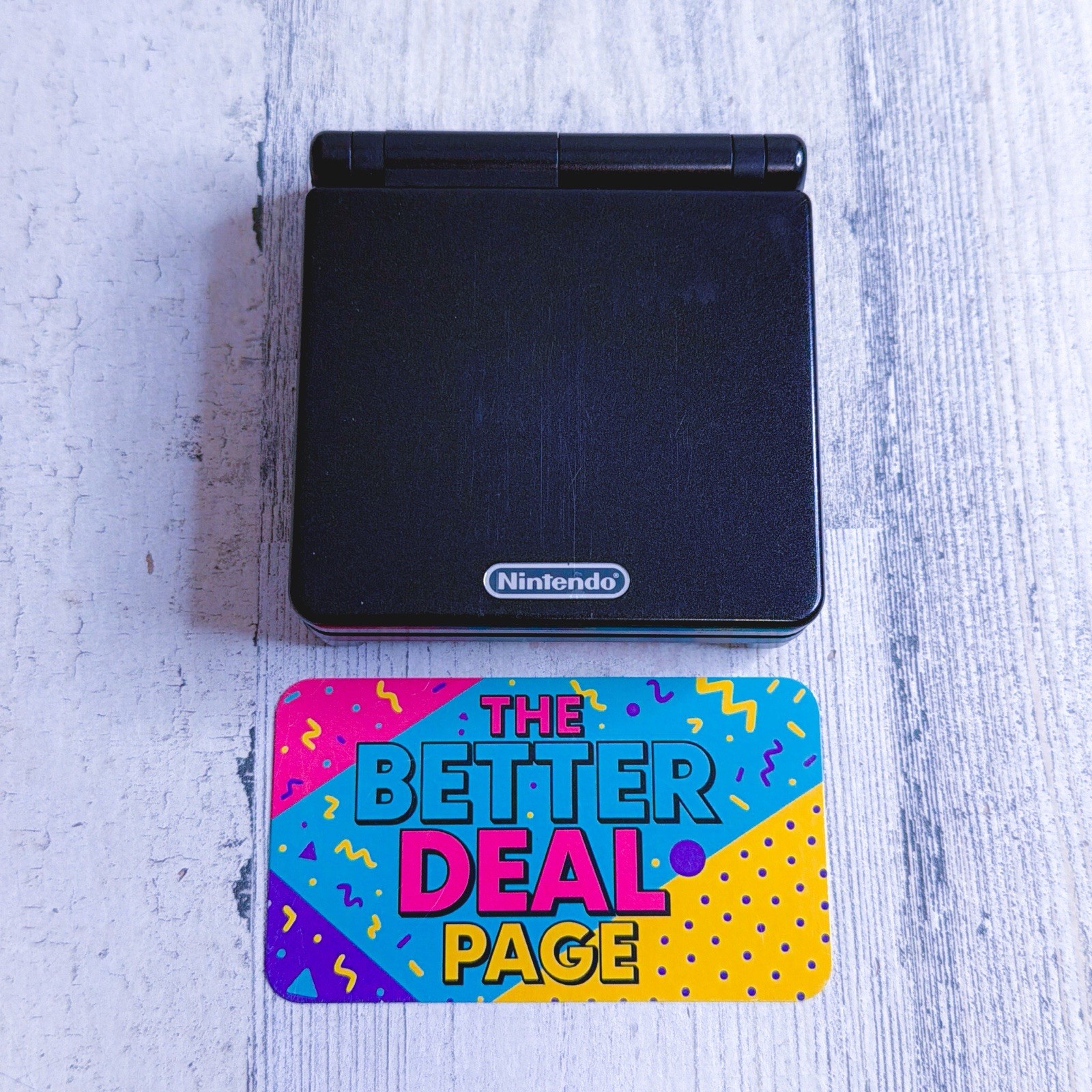 Nintendo Game Boy Advance SP Handheld Console AGS-001 Onyx Black Tested Working