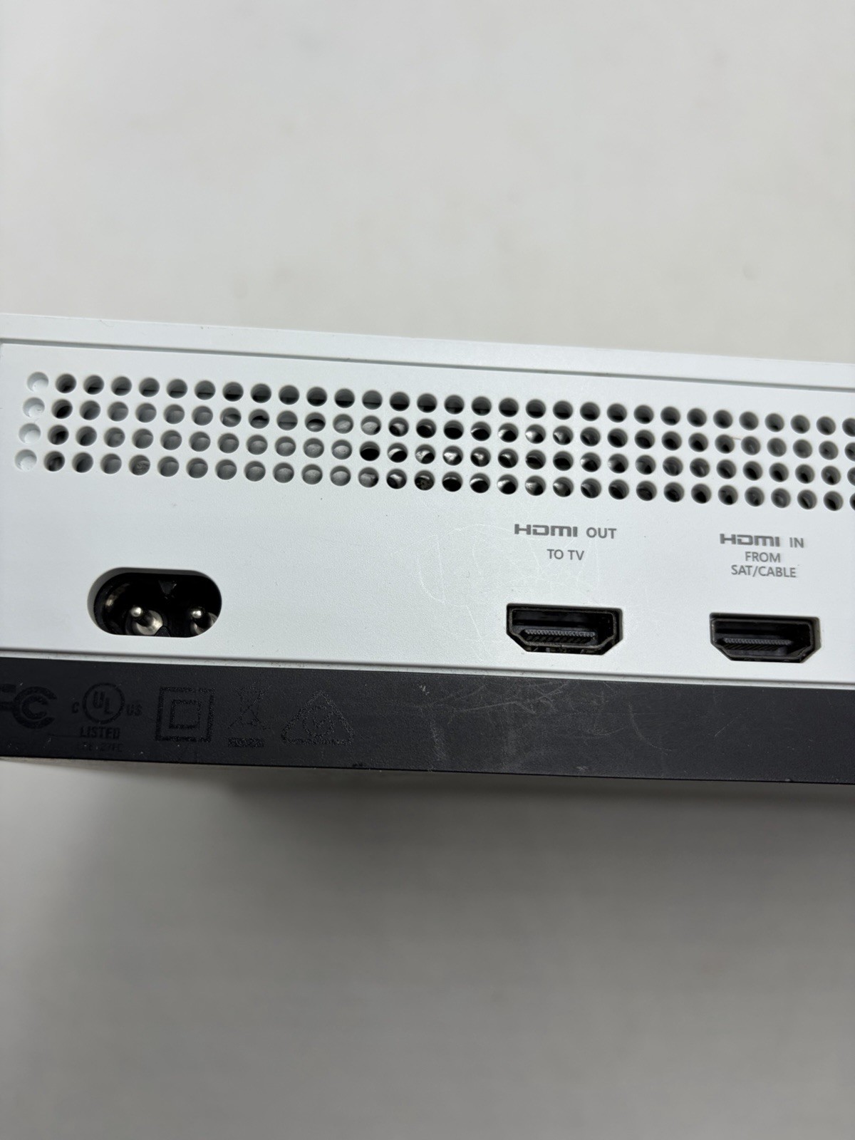 Xbox One S White Console System NO VIDEO Bad HDMI For Parts Not Working