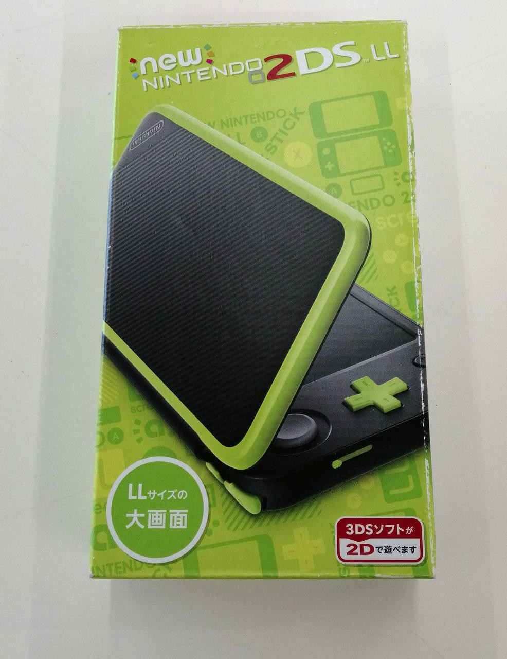 New Nintendo 2DS LL Black x Lime Japan Console Used Tested