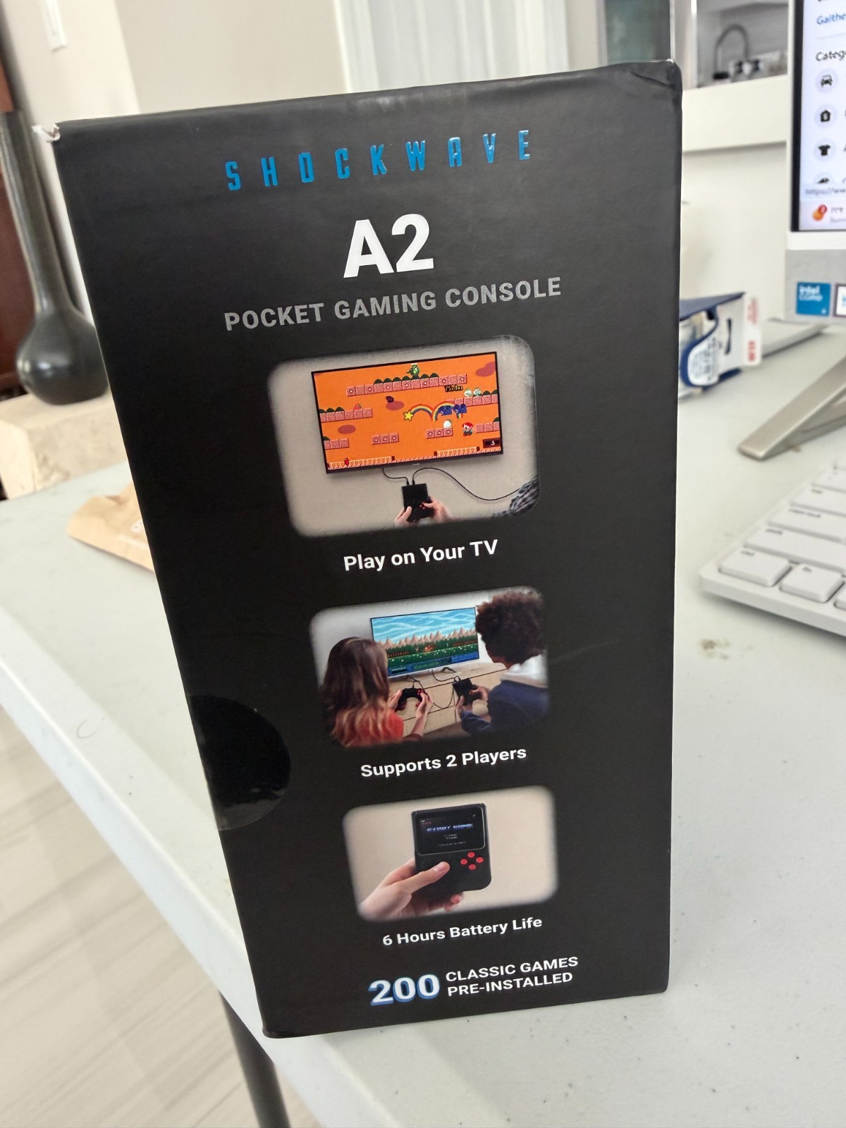 A2 Pocket Gaming Console with 200 Classic Games Pre Installed Ready to Play