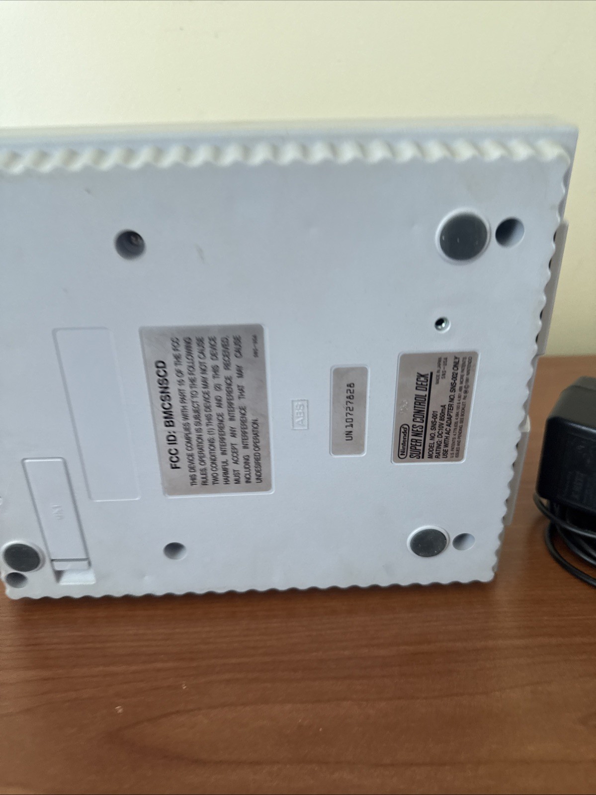 Super Nintendo SNES Console SNS-001 – OEM Power Adapter Works