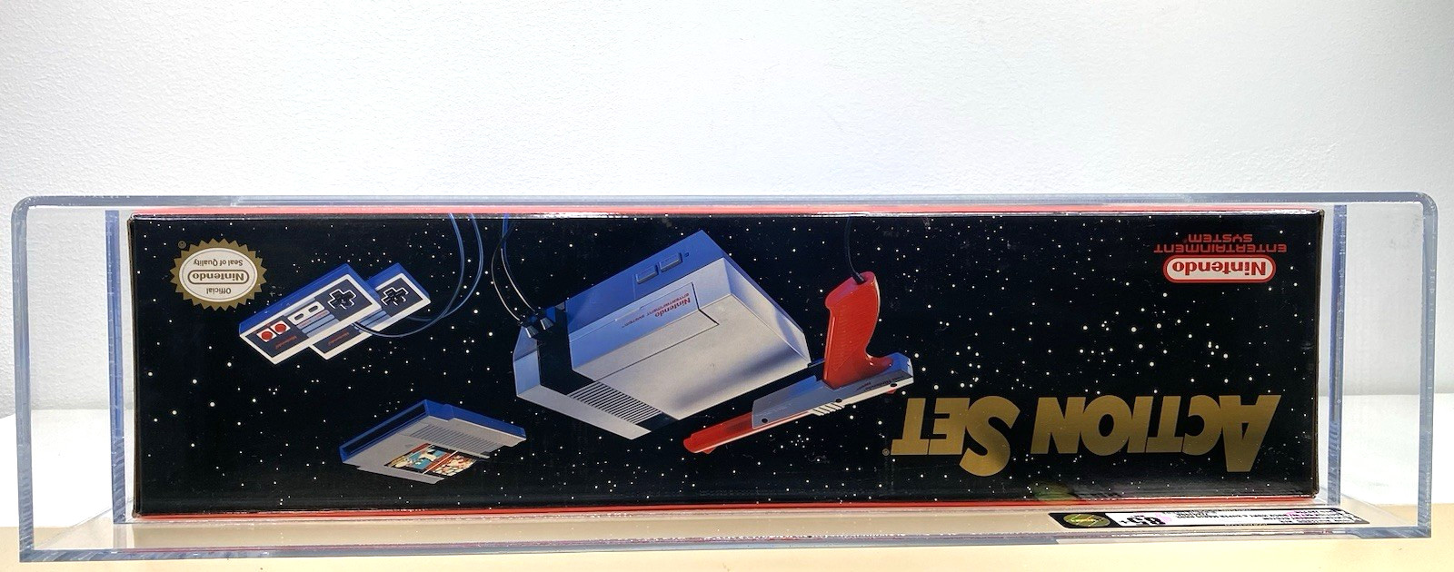 NES Nintendo Action Set Red Zapper System Console New Sealed VGA 85+ TOP POP