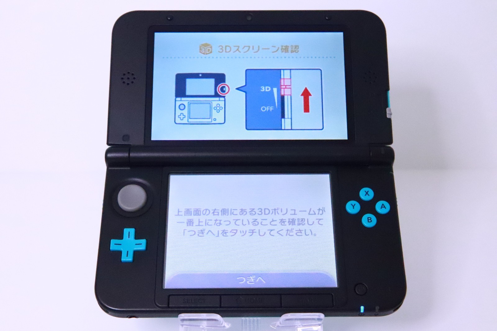 JP Game Nintendo 3DS LL XL Turquoise Black [Rank :A] w/Box Region-locked