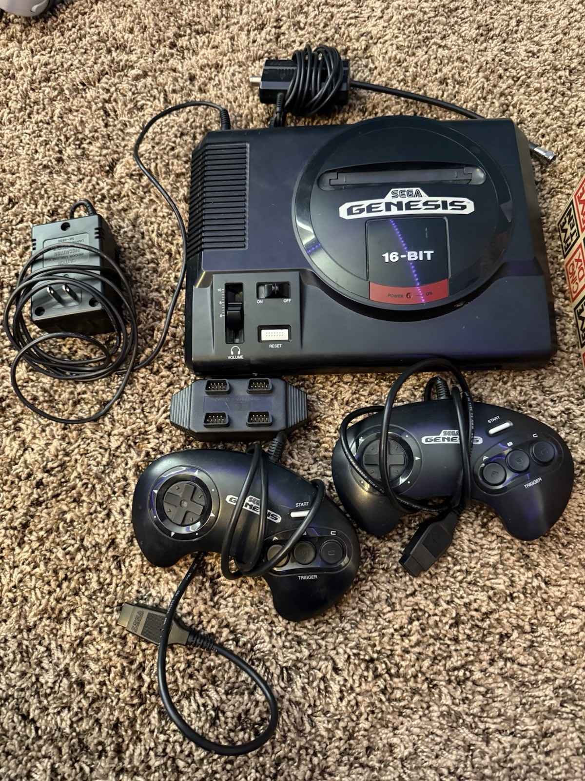 Sega Genesis Mini Classic Console 16 Bit MK-16000 W/ Cords 2 Controllers Tested