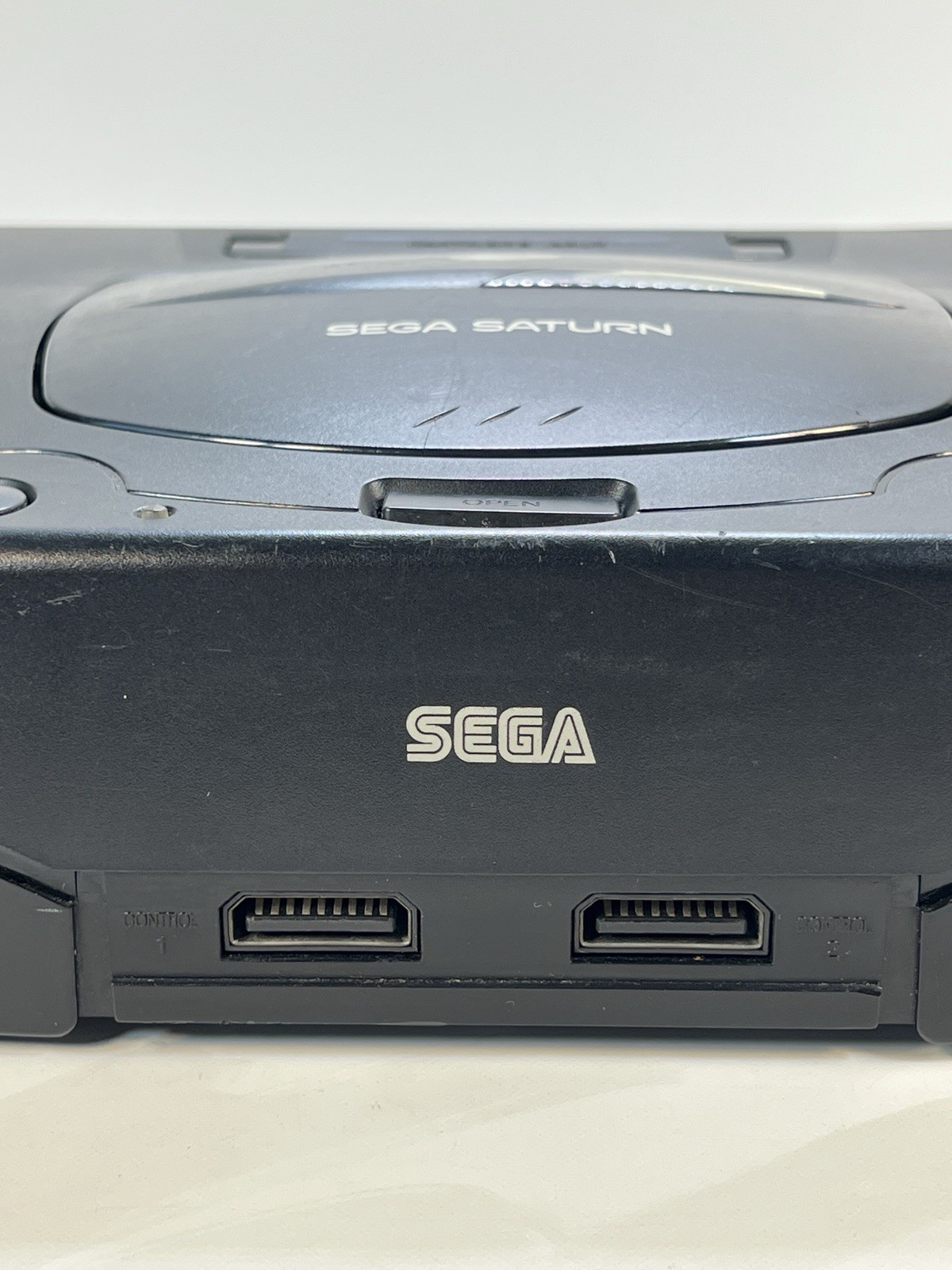 Sega Saturn Console Bundle w/ 2 Controllers & Tomb Raider Game Untested As-Is