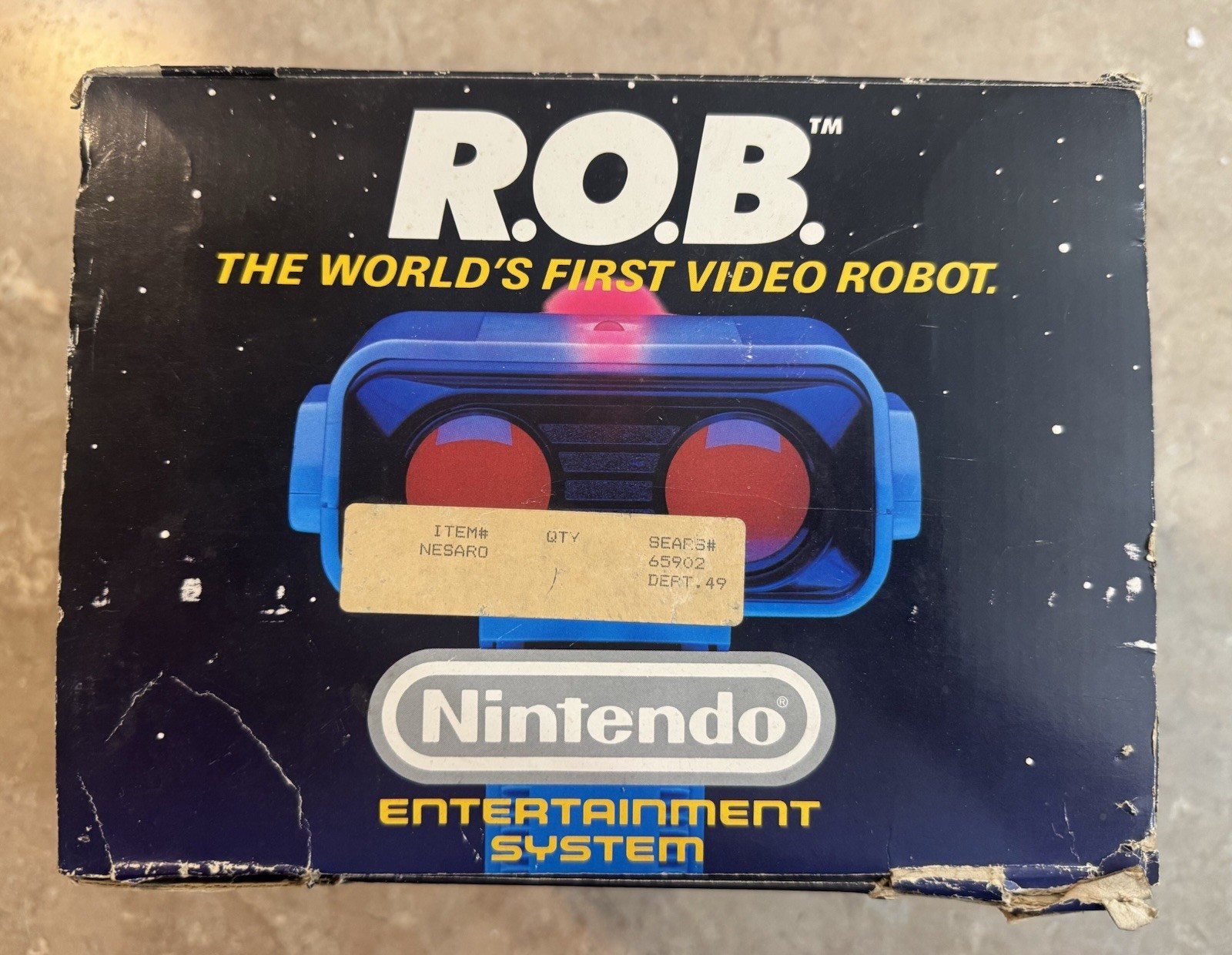 Nintendo ROB The Robot. CIB With Styrofoam. Stand Alone Version. Complete In Box