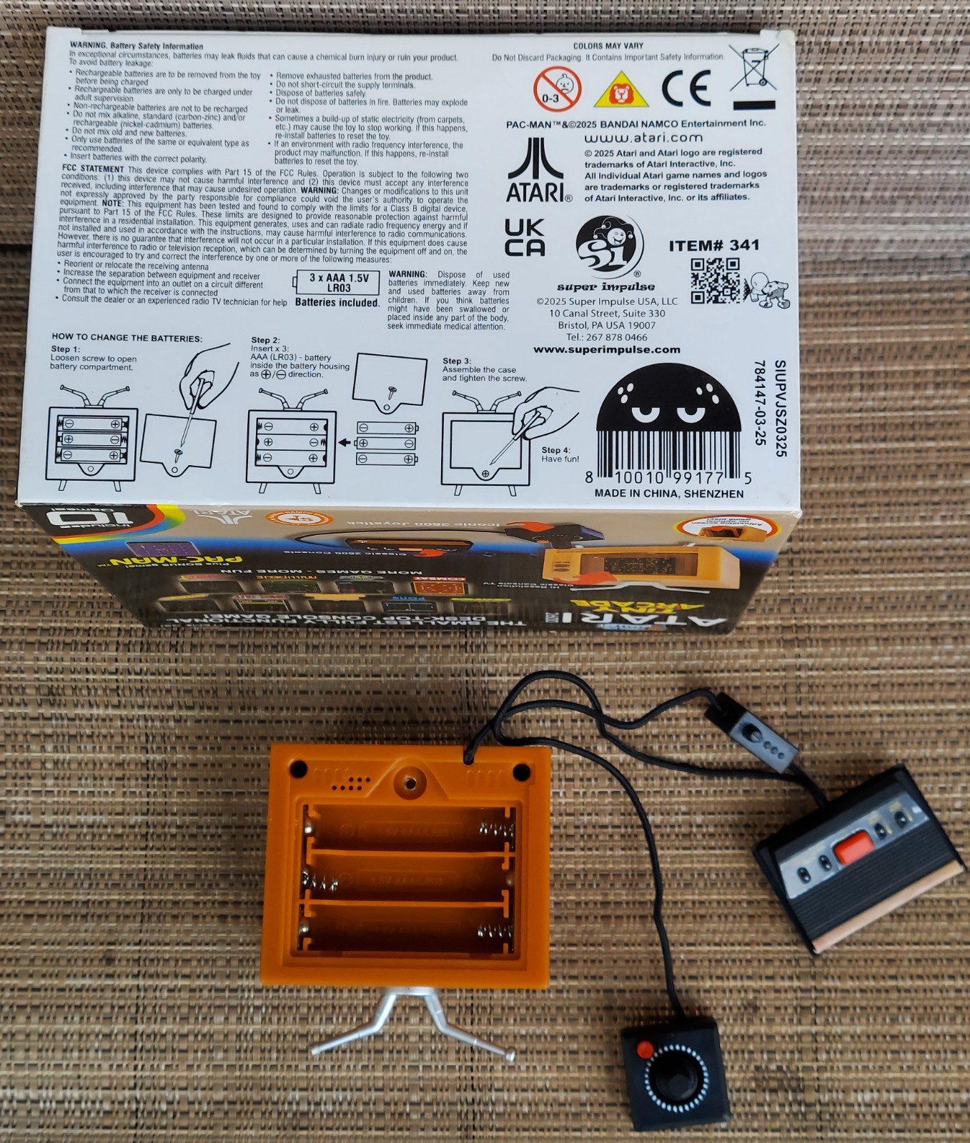 ATARI 2600 World’s Smallest TINY ARCADE Console 10 Games 80’s Retro TV NICE