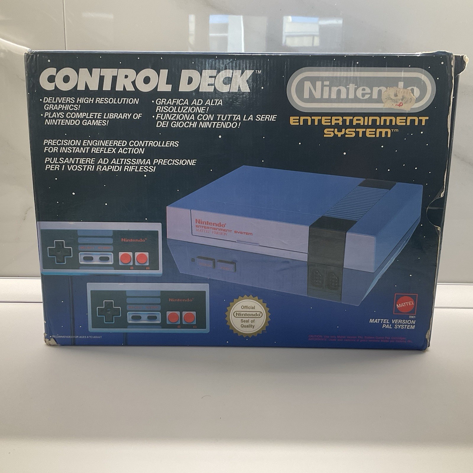 NINTENDO NES CONSOLE CONTROL DECK PAL A ITALIAN COMPLETE BOXED – VERY RARE