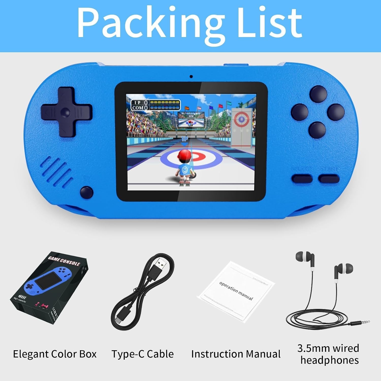 Ultimate Handheld Gaming Experience – 300 Games, 3-Inch Screen & Birthday Gift