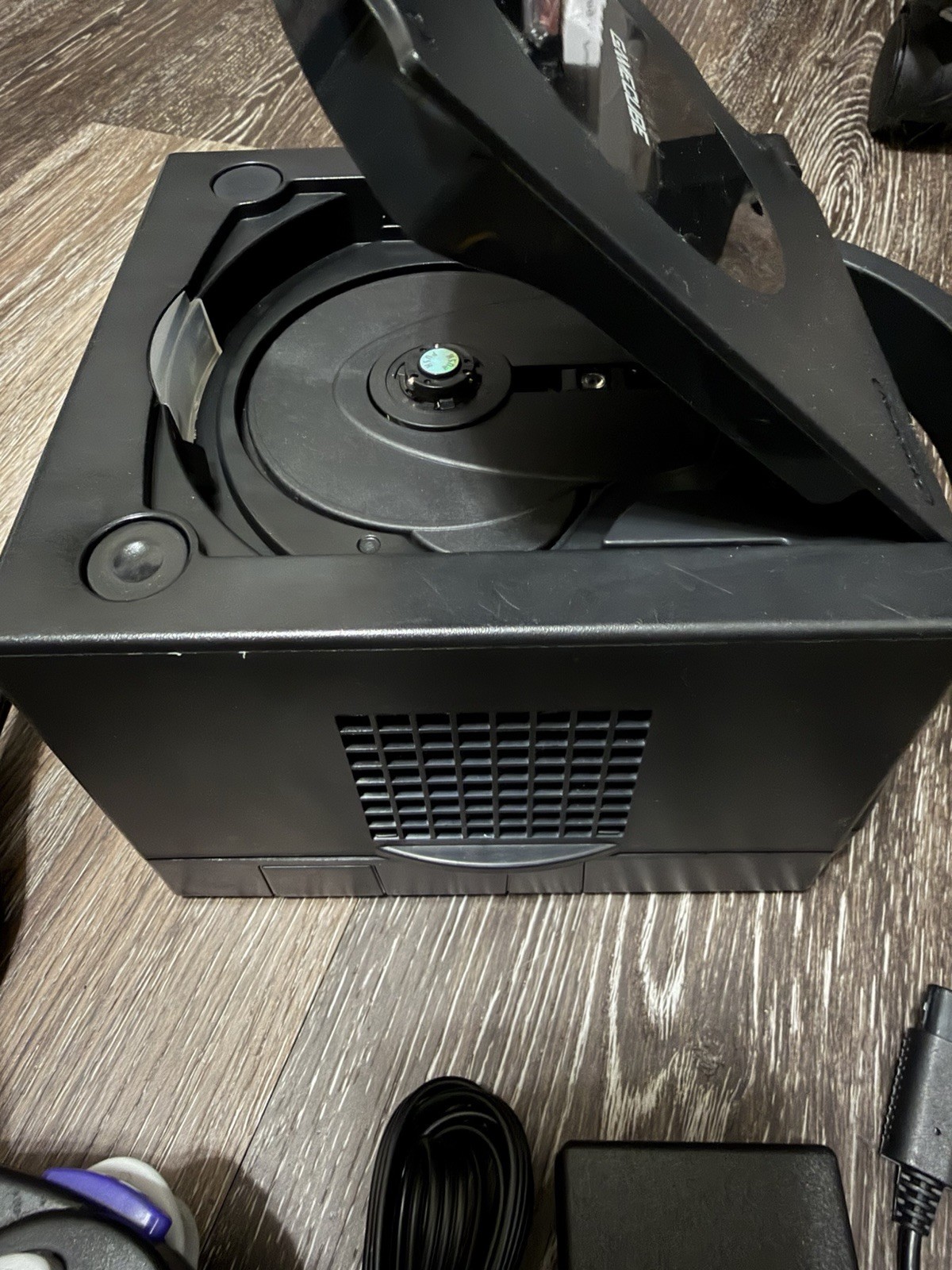 🔥 Nintendo GameCube – Black W/ Red Controller LED Upgrade, Recapped, Bundle ‼️