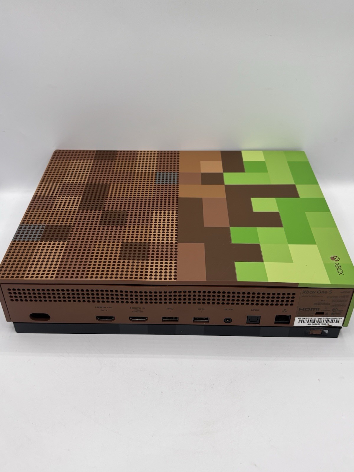 Microsoft Xbox One S Minecraft Limited Edition 1681 1TB Green Brown Console